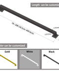 Diagram showing customizable Beefy Black Iron Stair Hand Rail 3Ft Wall Mount Industrial Grade Railing Pipe with length and color options.
