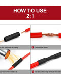 Step-by-step guide using Handy 160 Piece Heat Shrink Tubing Kit With Seven Sizes From Five Sixty Fourths To Nine Sixteenths Inch Two To One Shrink Ratio Polyolefin Sleeving Includes One And A Half Inch And Three Inch Lengths For DIY Electronics And Auto Wiring