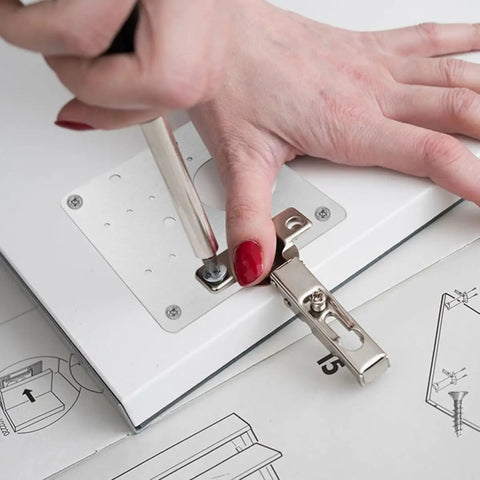 Installing Six Pack Kitchen Cabinet Hinge Plates Stainless Steel Heavy Duty Repair Plates With Screws For Cabinet Doors