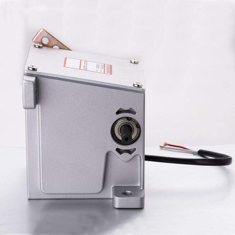 Side view of ADC225 24V Electronic Actuator for Generator Genset Engine with visible connectors and wiring harness