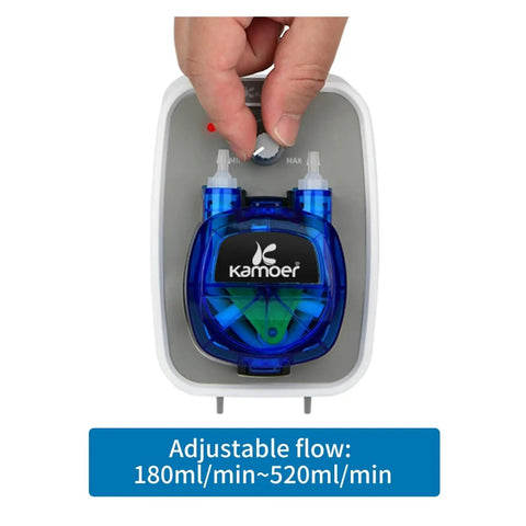 Heavy Duty 24V Peristaltic Pump With Automatic Control For Precise Fluid Transfer. Features Adjustable Flow Rate Up To 520ml Min And Durable PP Gear Connectors. Compact Design Easy Tubing Replacement Perfect For Lab And Industrial Applications