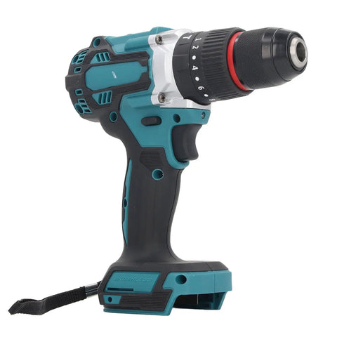 Heavy Duty Brushless Cordless Drill Delivering A Mean 140Nm Kick To Chew Through Solid Timber And Drywall Without Skipping A Beat While You Power Through Daily Remodeling Jobs, side view.