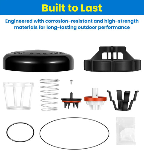 No Fuss All In One Repair Kit For Zurn Wilkins 1 Inch Model 420 And 420XL Pressure Vacuum Breaker PVB parts displayed