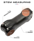 Carbon Fiber Bike Stem 31.8mm Clamp 60mm Length 17 Degree Rise Lightweight MTB Road Stem With 3K Matte Finish And Aluminum Cap
