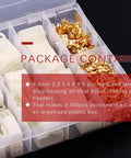 6.3mm Electrical Automotive Wire Connectors Set For Motorcycle And Car Male And Female Socket Plugs With Nylon Insulated Housing Brass Pins Heat Resistant Durable Assortment Kit 400 Pcs displayed in box
