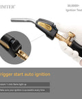 Heavy Duty Propane Torch With 3.6 Foot Hose Pro Grade Trigger Start Adjustable Swirl Flame And Brass CGA600 Connection handheld view
