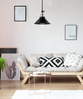 Living room with Dope Industrial Vintage Black Wall Sconces Set Of 3 Hardwired With Adjustable Heads For Living Room Bedroom Hallway Indoor Decor Bronze and Black Finish E26 Bulbs Not Included, featuring a modern couch and decor.