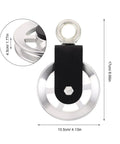 Cable Pulley Wheel For Home Gym Aluminum Alloy Pulley Block Wheel For Cable Machines Exercise Attachments For Strength Training Smooth Glide 105mm Outer Diameter Built To Boost Muscle Growth And Workout Efficiency. side view with 105mm aluminum alloy wheel