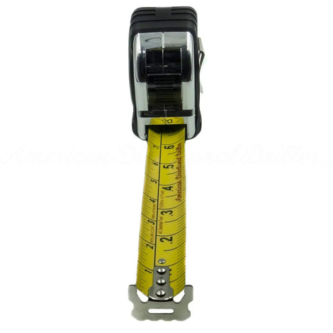 Front view of 40 Foot Tape Measure With Extra Wide Blade And Engineer Scale For Directional Drilling, Imperial Inch Foot And Metric On Reverse Blade