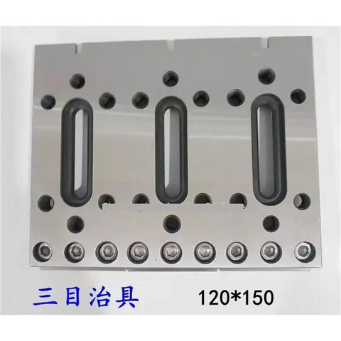 Stainless EDM Wire Cut Jig Clamp Holder 120x150mm with multiple holes for precision cutting machines