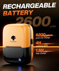 Hella Tough Industrial Label Printer Slick Portable Bluetooth 2 Inch Tape Cutter with 2600mAh rechargeable battery design.