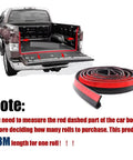 Heavy Duty Thickened Tailgate Weather Strip For Tesla Cybertruck shown on truck bed with 3M roll for cargo protection.