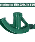 Heavy Duty Cast Iron Pipe Bender 90-180 Degrees Angle For Pvc And Plastic Conduit Manual Tube Bending Tool for 5/8 to 1 1/4 inch pipes.