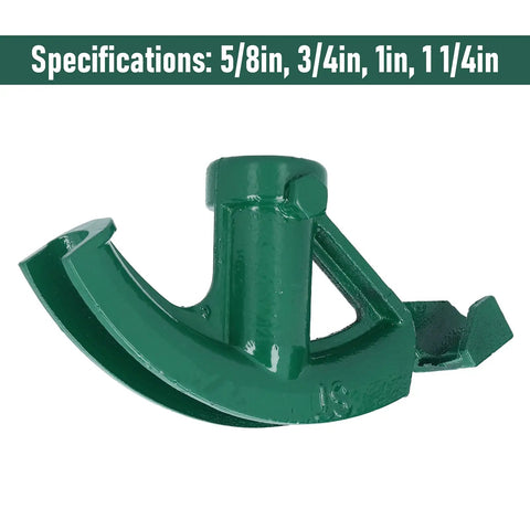 Heavy Duty Cast Iron Pipe Bender 90-180 Degrees Angle For Pvc And Plastic Conduit Manual Tube Bending Tool for 5/8 to 1 1/4 inch pipes.