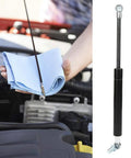 Heavy Duty Gas Strut With Ball Joint Lift Support 300N For Equipment Flip Lids 280mm Center Distance 100mm Stroke in black steel