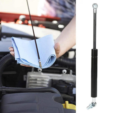 Heavy Duty Gas Strut With Ball Joint Lift Support 300N For Equipment Flip Lids 280mm Center Distance 100mm Stroke in black steel