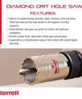 Diamond Grit Hole Saw For Small Diameter Holes 2-1/2 In Diameter 1-5/8 In Cutting Depth 5/8-18 Thread XA2/XA10 Arbor Silver Finish Pro Grade Tool