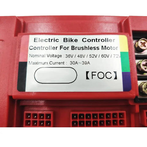 Intelligent Brushless Sine Controller For EBikes And Scooters, Universal 36V to 72V, 800W to 1500W, 39A Max Current, Aluminum Alloy Casing, AutoDetect Voltage With Learning Line, Smooth, Reliable Power Management