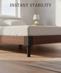 Durable PP Plastic Adjustable Furniture Leg With Square Black Base under bed for leveling