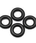 4 Pack Bobbin Winder Rubber Tire O Ring Set For Singer Sewing Machines Replacement Parts Compatible With Models 15-91 66-16 99K 128-3 Includes 1 1/8 In Outer Diameter 9/16 In Inner Diameter And 1/4 In Thick., four black rubber O-rings