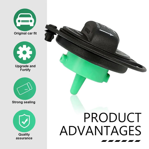 Gas Cap For Volkswagen And Audi Models 5C0201550T 5Q0201550L Direct Fit Locking Style Leak Proof Fuel Tank Cap Black with icons