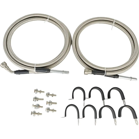 Fuel Line Quick Fix Kit for Chevy GMC Sierra 1500 4.8L 5.3L 6.0L V8 Engines, includes hoses and installation hardware.