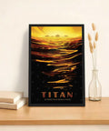 Sunset Ocean Rowing Wall Art Canvas Print Poster Framed In Black Modern Minimalist Aesthetic Decor For Living Room Bedroom Office Vibrant Coastal Colors Vibe Waterproof Fade Resistant