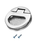 Flush Ring Pull Handles 43.5mm Zinc Alloy Flush Pull Slam Latch With Screws for Drawer Sliding Door Dark Silver Finish