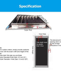 Built Tough 304 Stainless Steel Louvered Access Panel 38 X 30 Inch Heavy Duty Ventilation Grille specifications and measurements