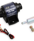 12S Micro Electric Fuel Pump For Quick Fuel Transfer Self Priming 12V Negative Ground Vapor Lock Elimination Gravity Fed Design Includes Fittings And Mounting Hardware Compact Yet Mighty with accessories and fittings.