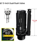 3 Inch Dual Flush Valve With Top Push Button Inside Tank Toilet Repair Kit For 2 Piece Toilets No More Leaks Quick Fix Running Water And Ghost Flush Model A2422M