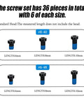 Heavy Duty Standard Head Gunsmithing Screws Rock Solid Fillister Design sizes #8-40 and #6-48 with lengths 6mm to 10mm.
