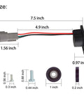 Boost Your Club Car IQ DS And Precedent 2004 Up 48V Electric Golf Cart With High Speed Magnet Speed Sensor size diagram