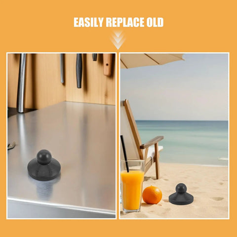 Heavy Duty 2 Pack Patio Umbrella End Cap Replacement Kit With Black Plastic Finial Caps And Secure Fasteners For Garden Parasols Plus Weatherproof Sturdy Easy Install Market Umbrella Tips on 16mm pole