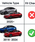 Image showing Tesla vehicles fit check for Custom Carbon Fiber Charge Port Wrap Fits Tesla Model 3 And Model Y Vehicles 2018 Through 2024.