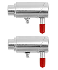 Heavy Duty Three Quarter Inch Cam Lock Wrecker 2 Pack With Spring Loaded Twist Lock Plunger Pin And Built In Grease Fitting Zinc Plated.