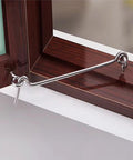 Heavy Duty Zinc Plated Carbon Steel Cabin Hook And Eye Latch In Matte Black to Lock Cabinets Tight on a wooden frame