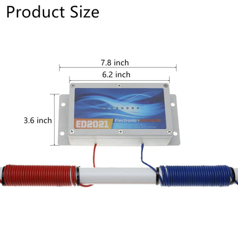 Electronic Water Descaler System no chemicals no fuss install reduces limescale rust and mineral build up in home pipes