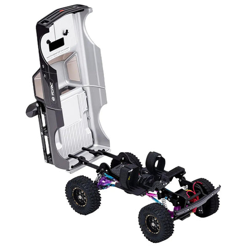 Carbon Fiber LCG Chassis Frame Rail Kit For 1/24 RC Crawler Adds Low Center Of Gravity Handling Multiple Shock Mounts