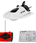 Mini RC Submarine Boat Remote Control Waterproof Diving Toy With Rechargeable Battery, controller, and manual