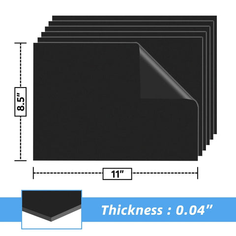 Non Adhesive Magnetic Sheets, Eight And A Half By Eleven Inches, Six Pack, flexible printable magnetic sheets for crafts and DIY use
