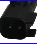 Close-up of a black connector plug from a Front Left And Right Wheel Bearing And Hub Assembly Kit Two Piece Direct Fit Replacement For 06 08 Dodge Ram 1500 Regular Cab With 4 Wheel ABS 06 08 Ram 1500 Crew Cab And 2009 Ram 1500.