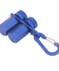 Dead Straight Stair Gauge For Framing Squares With Grip Tight Thumb Screws And Heavy Duty Aluminum Rafter Layout Clamp in blue color.