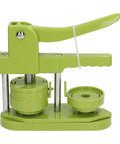 Awesome Premium Button Maker Machine Badge Press Kit Contains 100 Sets Panda Patterns And Supplies For DIY Crafts Gifts Keychains Bottle Openers For Beginners Making Custom Pins To Sell Online At Events Sharing Super Creativity. Green metal button press machine with dual mold plates