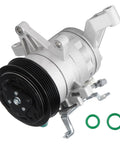 Straight Up Reliable Ac Compressor Assembly With Clutch To Keep Your Subaru Ride Ice Cold And Lowkey Dope During Peak Summer Heat On Impreza For Forester Wrx Crosstrek, featuring silver body and black pulley.