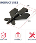 Portable Door Lock Security Device 3 In 1 Privacy Lock for Home Hotel Apartment and Travel with dimensions 1.97 x 3.14 inches.