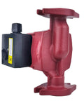 Heavy Duty 3 Speed Hot Water Pressure Booster Pump With One Inch Flange, side view showing motor and flange for boiler use.