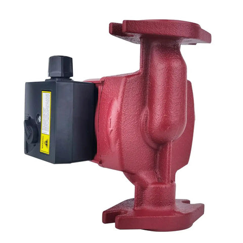 Heavy Duty 3 Speed Hot Water Pressure Booster Pump With One Inch Flange, side view showing motor and flange for boiler use.