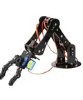 ACEBOTT Robot Arm Expansion Pack; black metal frame with servo-driven gripper