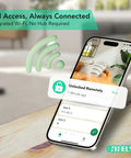 Slick Built In Wifi Smart Door Lock With Handle And Keypad Quick Keyless Fingerprint Biometric Scanner App Remote Access Auto Lock Front Door No Sweat Diy Setup shown on smartphone with remote unlocking feature.
